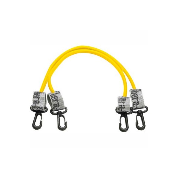 Fabrication Enterprises Thera-Band Exercise Station Accessory, 18" Yellow Tubing with Connectors, 1 Pair 10-1578 - main